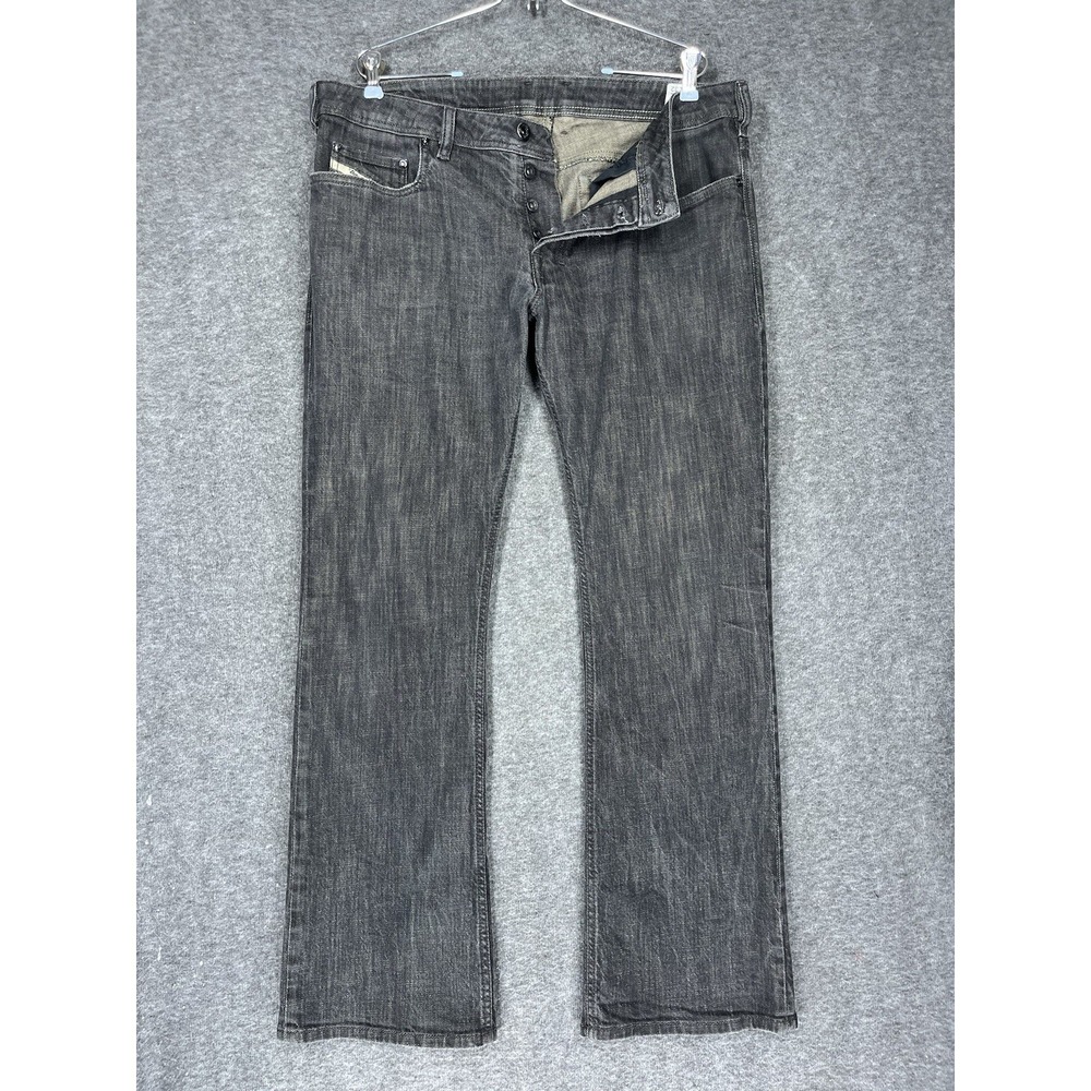 Diesel Zatiny Jeans Men's 36x32 Black Bootcut Stretch Made in Italy